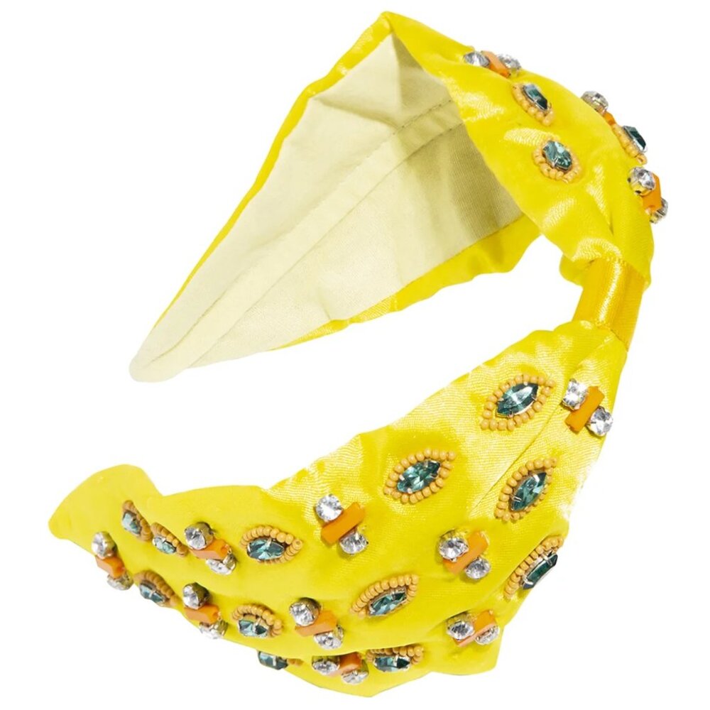 L. Erickson/Neiman Marcus Ixtapa Beaded Satin Headband